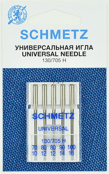 Иглы Schmetz универсальные (70x1, 80x2, 90x1, 100х1), 5 шт в Ленске